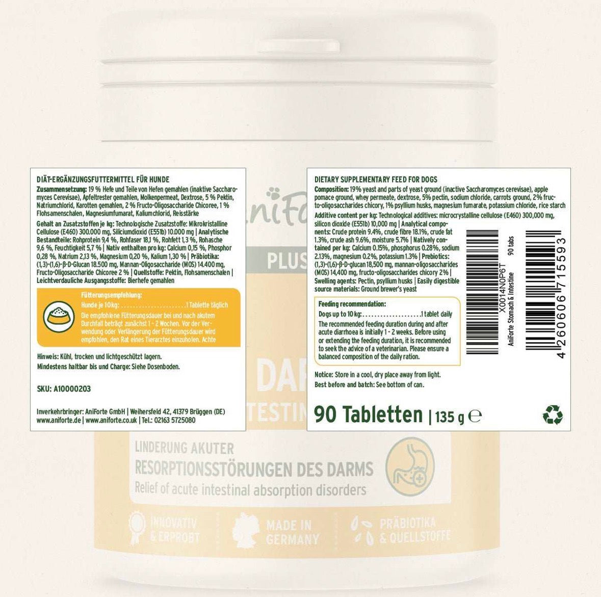 AniForte® plus Magen & Darm
 – 90 Tabletten für Hunde