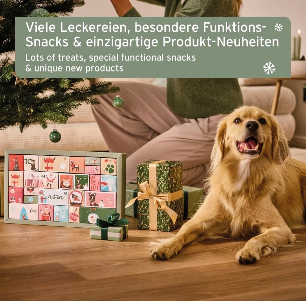 AniForte® Premium Adventskalender für Hunde – 24 Überraschungen
