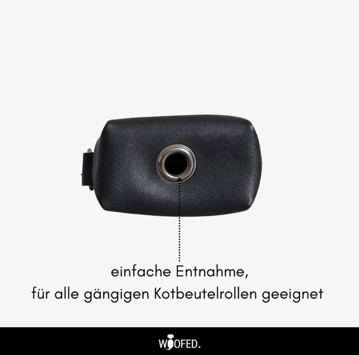 Set Leckerlibeutel & Kotbeutelspender aus Kunstleder