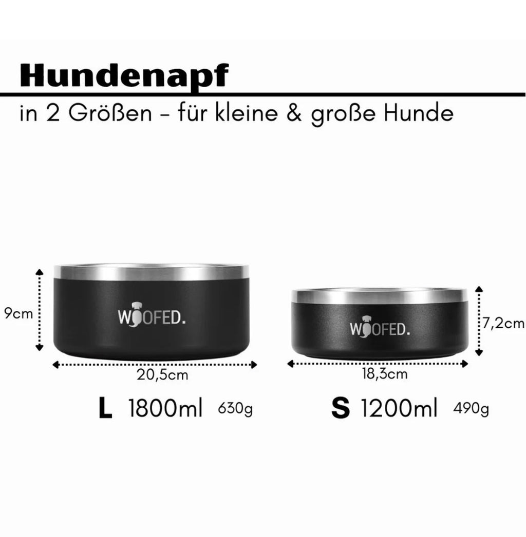 Premium Edelstahlnapf – rutschfest & spülmaschinengeeignet