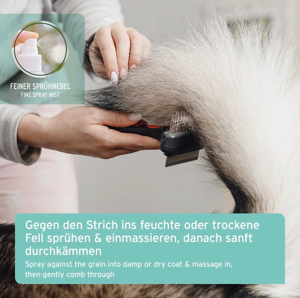 AniForte® Fellharmonie Pflegespray Kokos – Entfilzung & Kämmhilfe - 200 ml