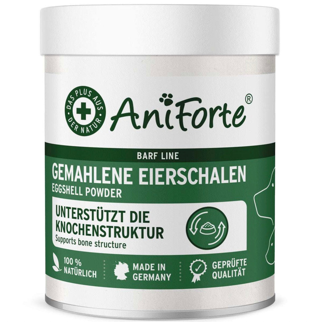 AniForte® Gemahlene Eierschalen – Calcium für Hunde, 250 g