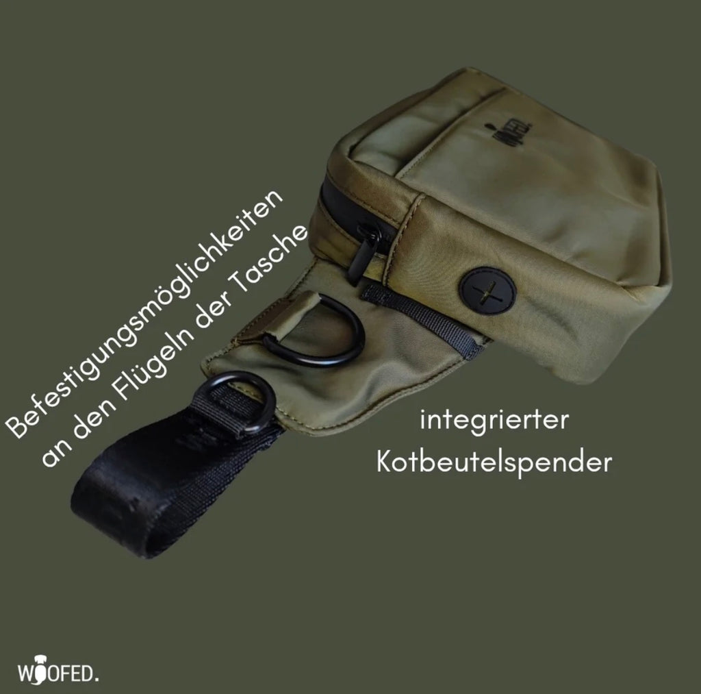 Multifunktionale Gassitasche 2-in-1 – Bauch- & Schultertasche