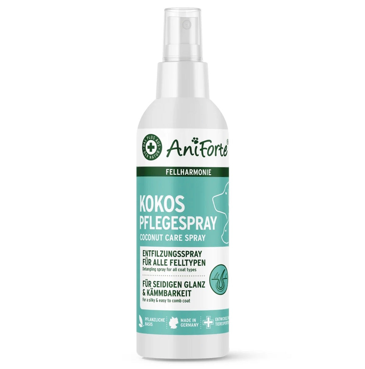 AniForte® Fellharmonie Pflegespray Kokos – Entfilzung & Kämmhilfe - 200 ml