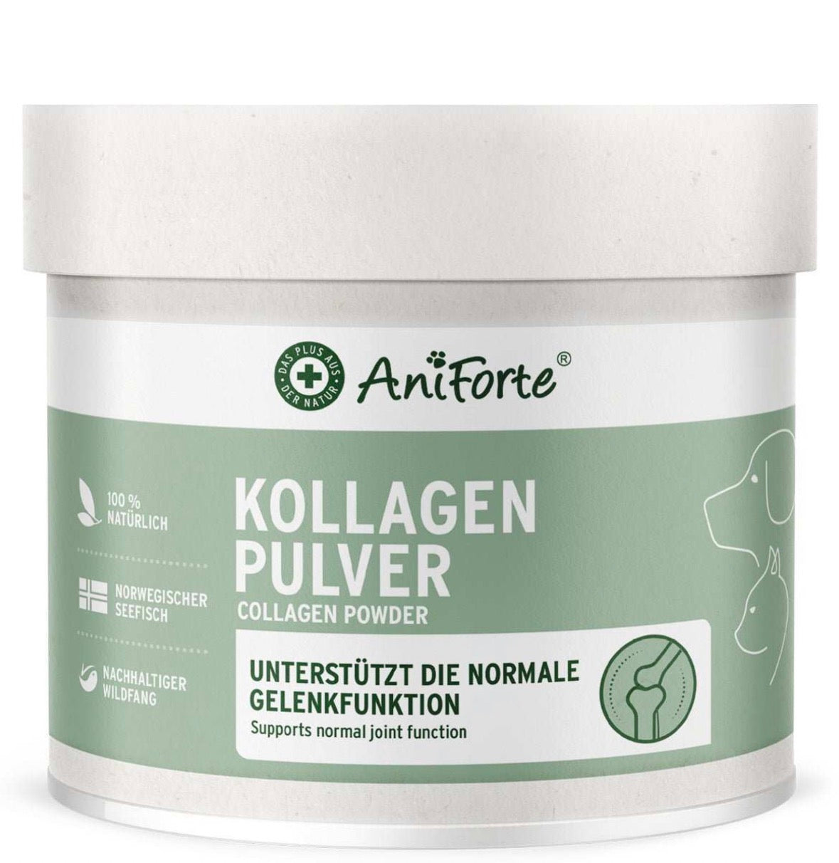 AniForte® Kollagen Pulver für Hunde – Futterergänzung für gesunde Gelenk- und Knochenfunktionen