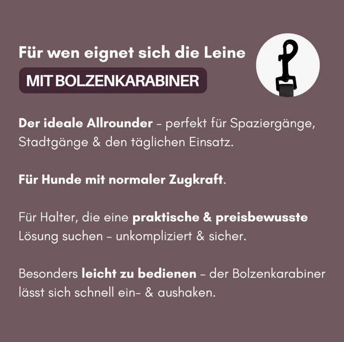 Classic Führleine – wasserfest & 3-fach verstellbar