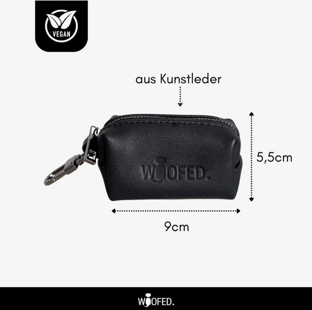 Set Leckerlibeutel & Kotbeutelspender aus Kunstleder