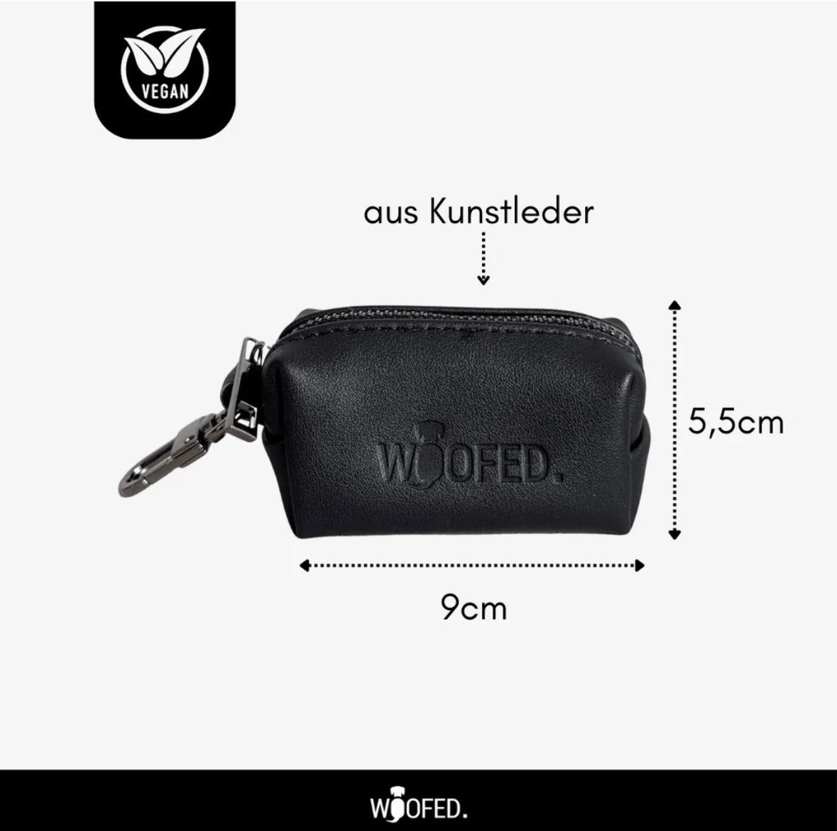Set Leckerlibeutel & Kotbeutelspender aus Kunstleder