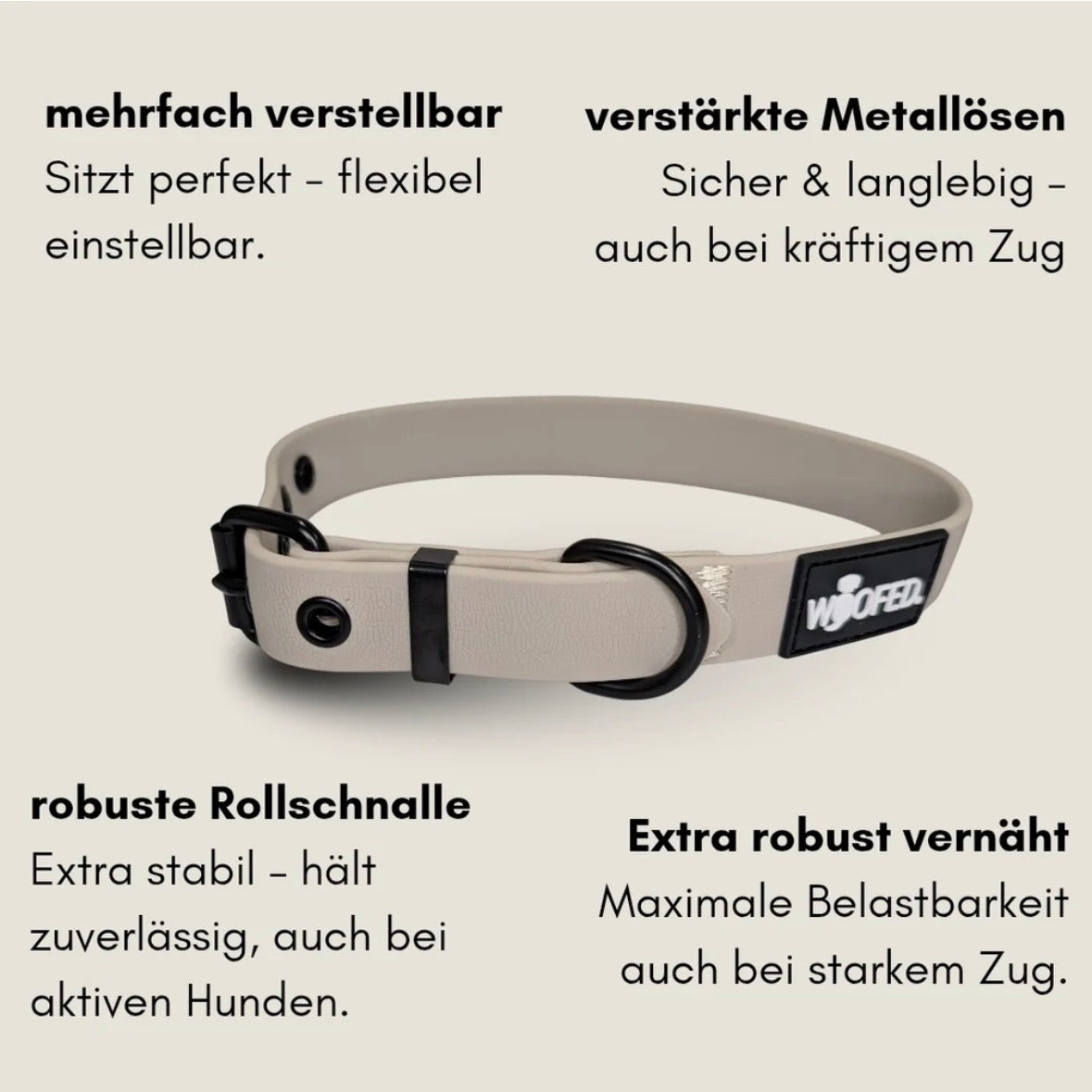 Classic Halsband – wasserfest & verstellbar