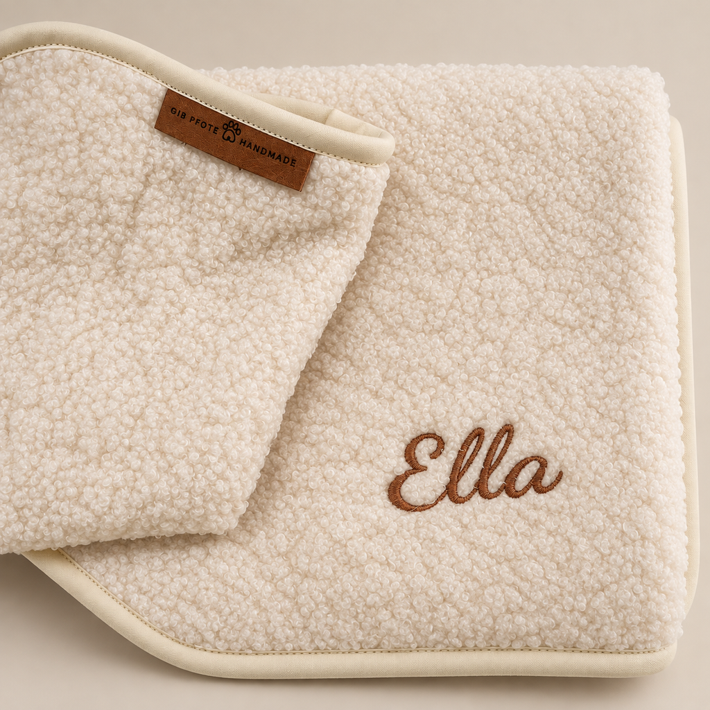 Kuscheldecke – handgefertigt & optional personalisierbar