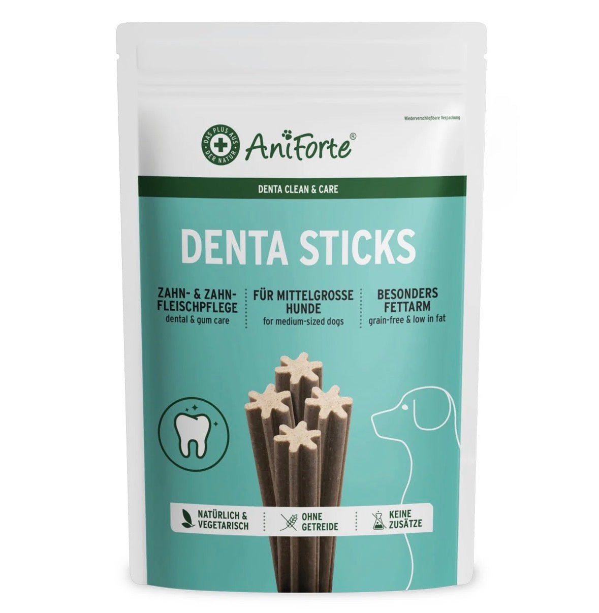 AniForte® Denta Clean & Care Denta Sticks für Hunde – 4 Stk. - 180 g