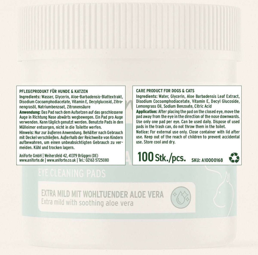 AniForte® Augen-Reinigungspads für Hunde – 100 Stück