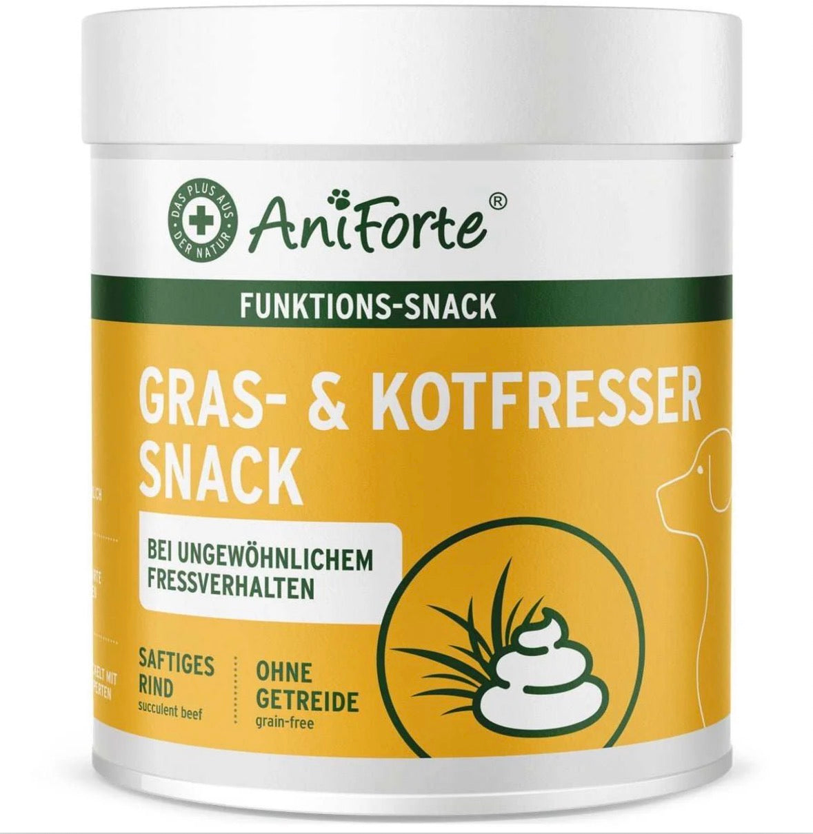 AniForte® Gras- & Kotfresser Snack für Hunde – mit Rinderpansen