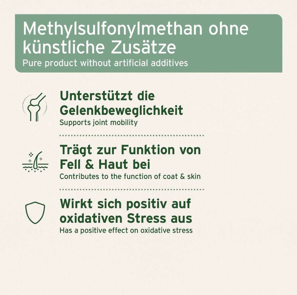 AniForte® MSM Pulver für Hunde – organischer Schwefel für Gelenke - 300 g
