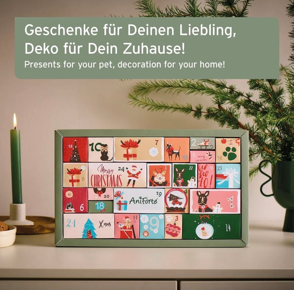 AniForte® Premium Adventskalender für Hunde – 24 Überraschungen