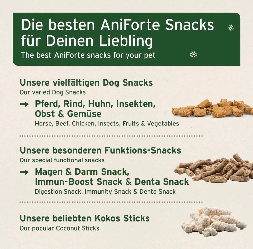 AniForte® Adventskalender 2026 für Hunde – 24 natürliche Snack-Überraschungen