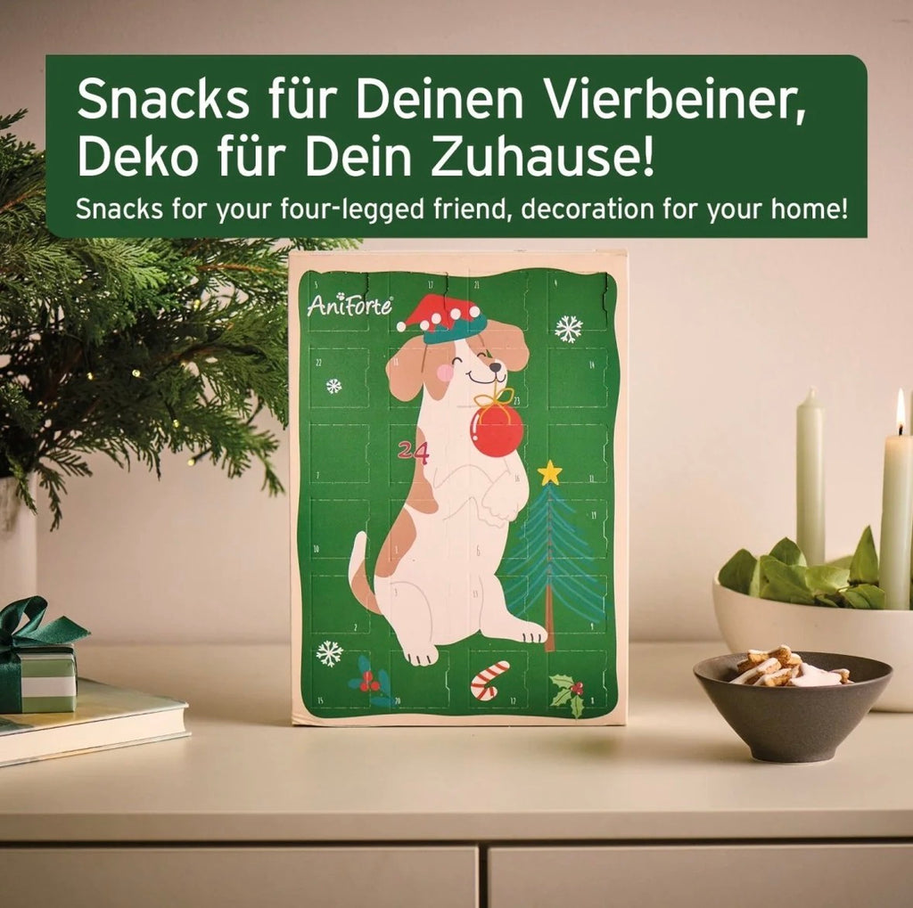 AniForte® Adventskalender 2026 für Hunde – 24 natürliche Snack-Überraschungen