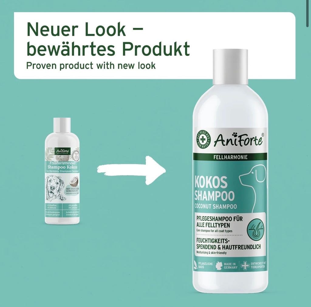 AniForte® Fellharmonie Shampoo Kokos – für glänzendes & geschmeidiges Fell - 200 ml
