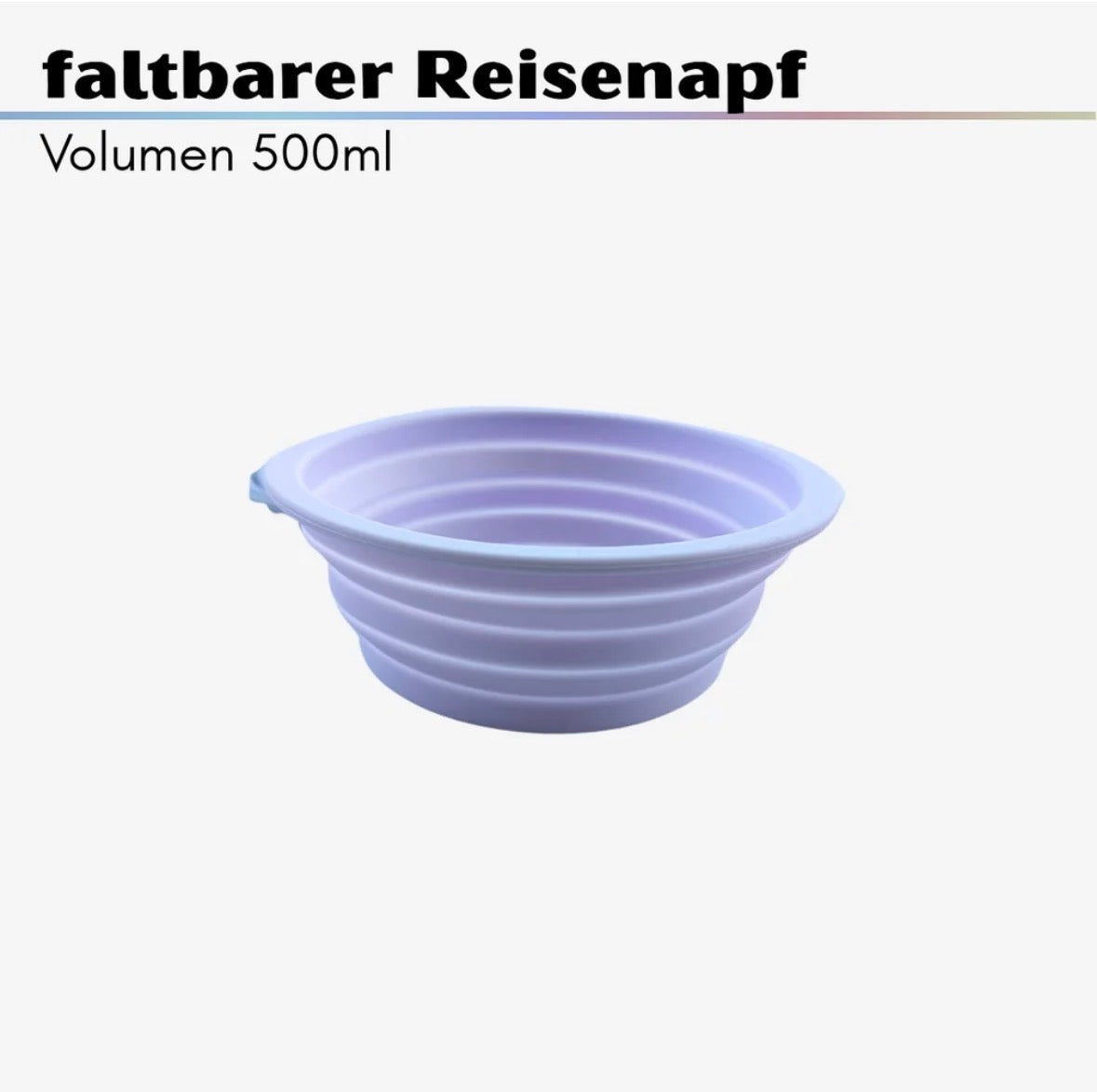 Faltbarer Reisenapf – 500 ml