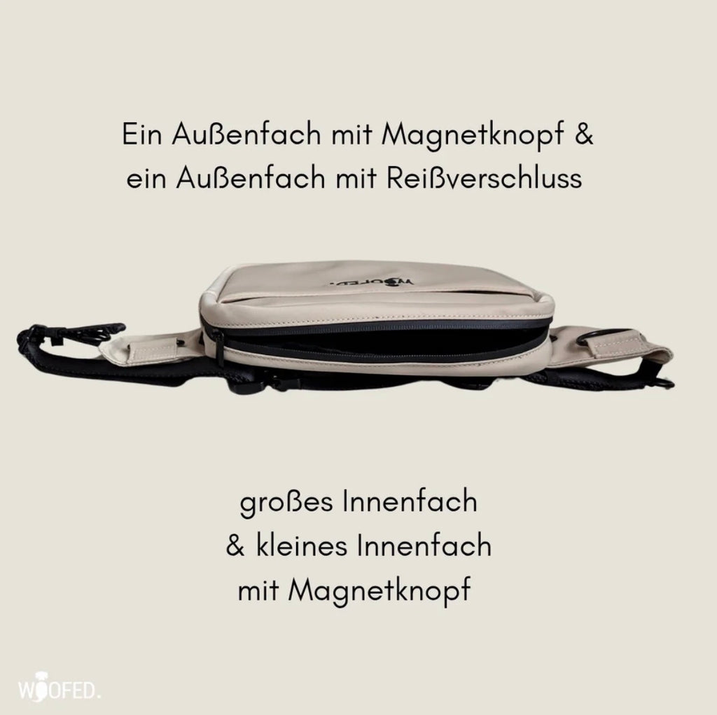 Multifunktionale Gassitasche 2-in-1 – Bauch- & Schultertasche