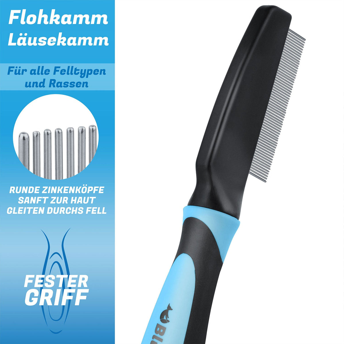 Flohkamm für Hunde – gegen Flöhe & Läuse