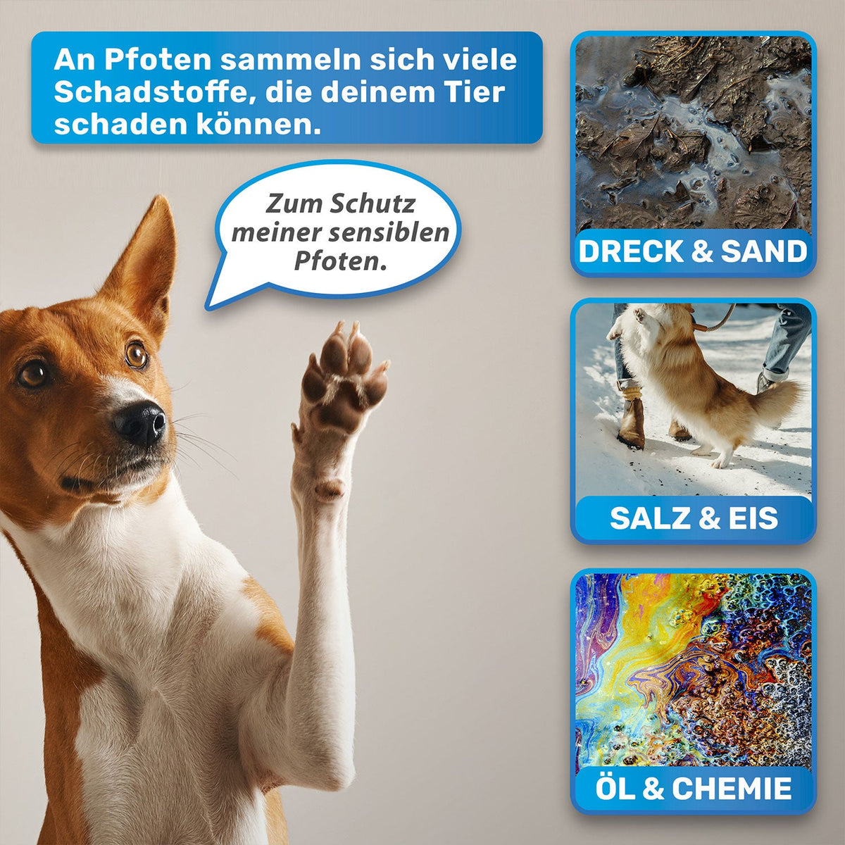 PfotenBlitz – Pfotenreiniger für Hunde mit Mikrofaser-Handtuch