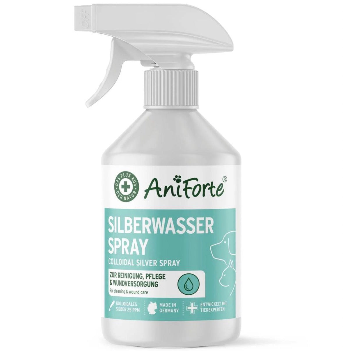 AniForte® Silberwasser Spray – Kolloidales Silber 25 ppm, 250 ml