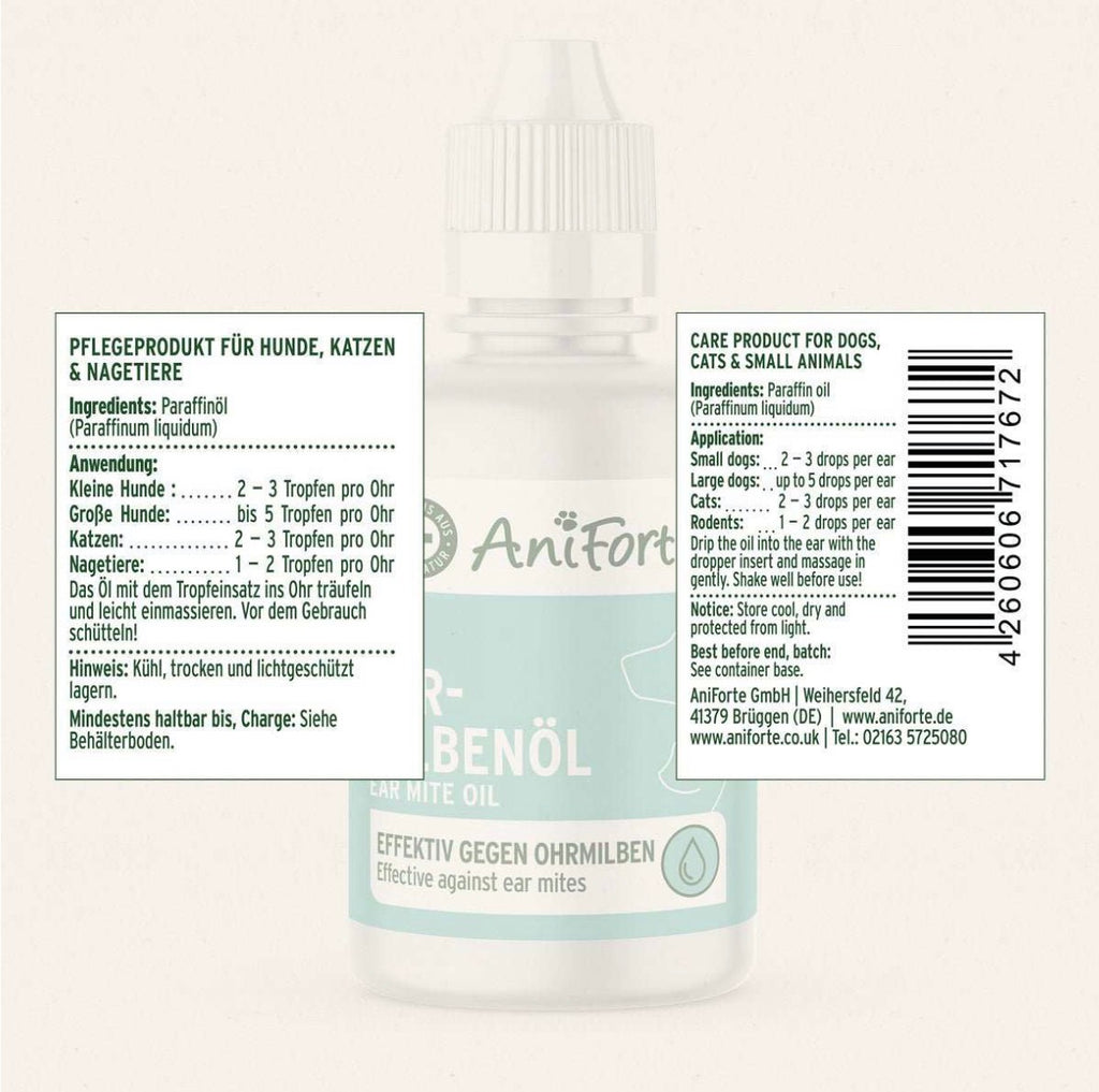 AniForte® Ohrmilbenöl für Hunde – Ohrenpflege