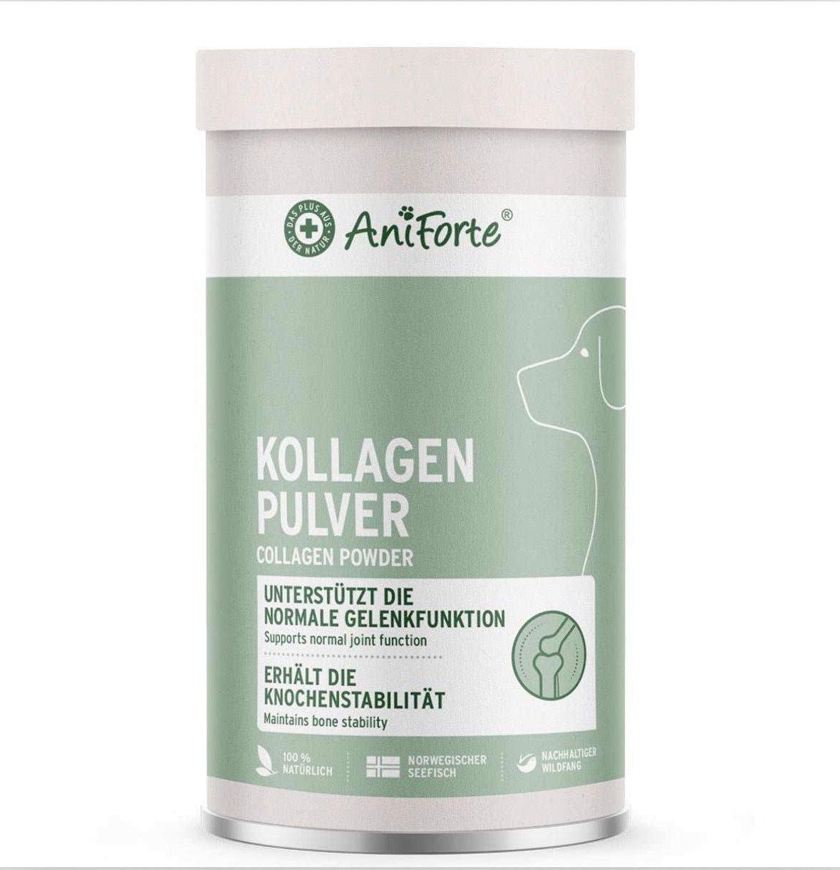 AniForte® Kollagen Pulver für Hunde – Futterergänzung für gesunde Gelenk- und Knochenfunktionen