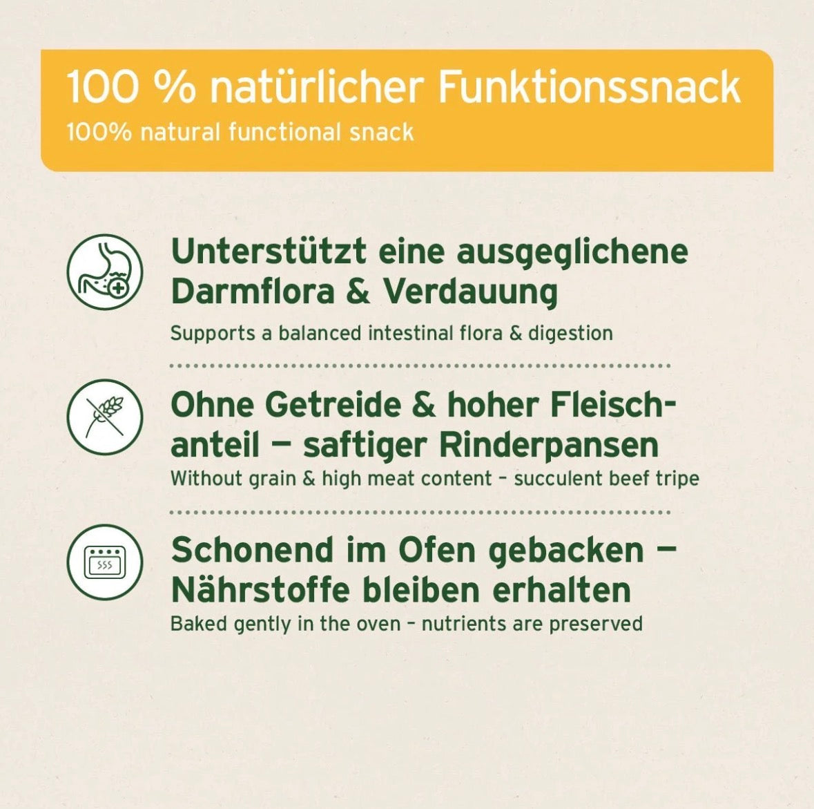 AniForte® Gras- & Kotfresser Snack für Hunde – mit Rinderpansen