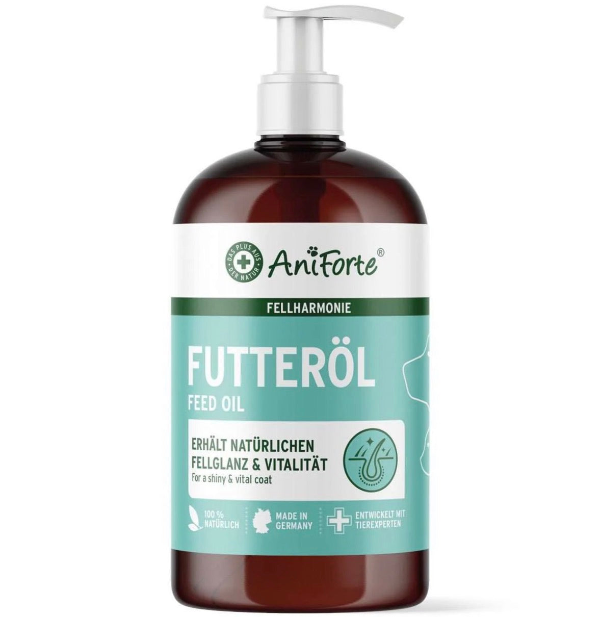 AniForte® Fellharmonie Futteröl für Hunde & Katzen – 500 ml