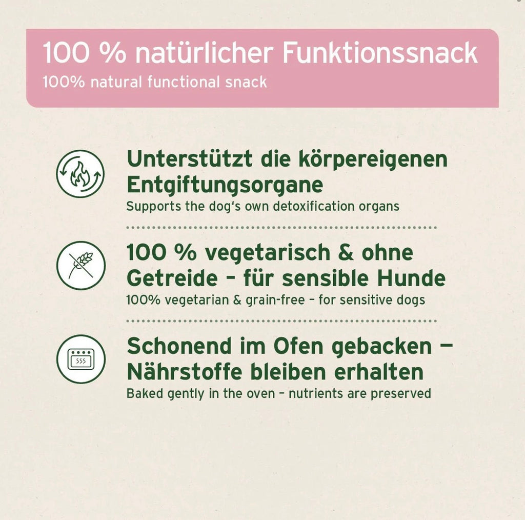 AniForte® Detox-Snack für Hunde – vegetarisch mit Süßkartoffel & Kräutern - 50g