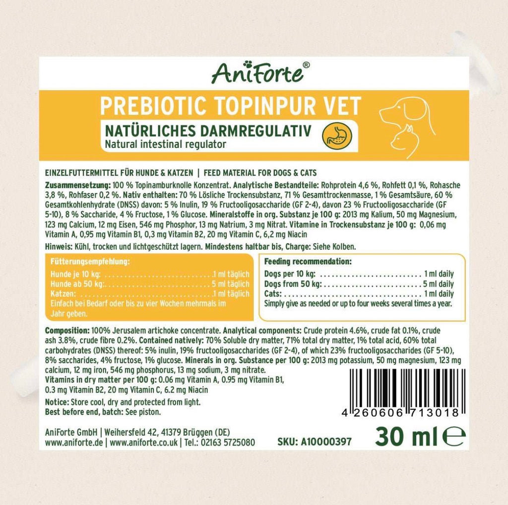 AniForte® Prebiotic TopinPur VET für Hunde – 30 ml