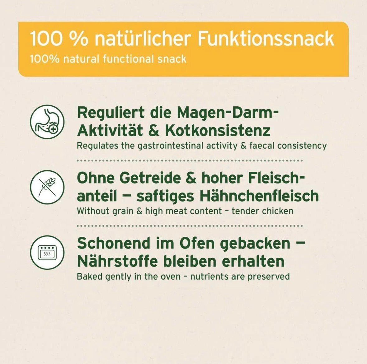 AniForte® Magen & Darm Snack für Hunde – mit Hähnchen - 300 g