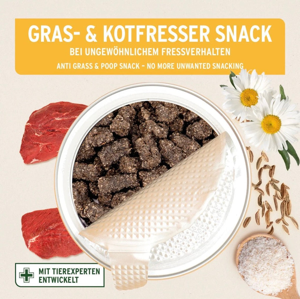 AniForte® Gras- & Kotfresser Snack für Hunde – mit Rinderpansen