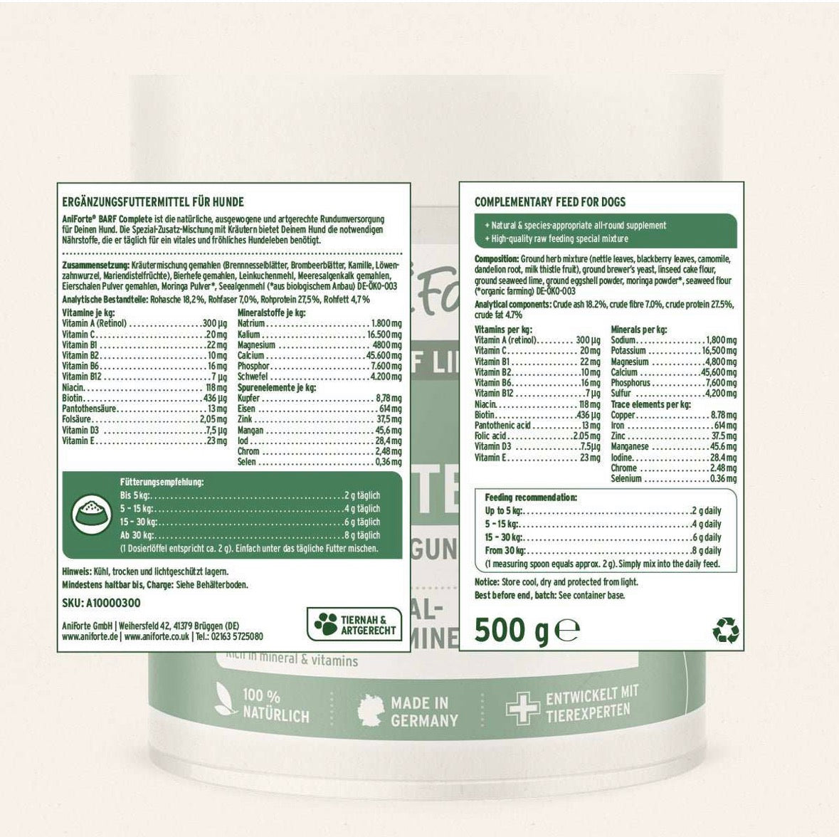 AniForte® BARF Complete – natürliche Rundumversorgung beim BARFen