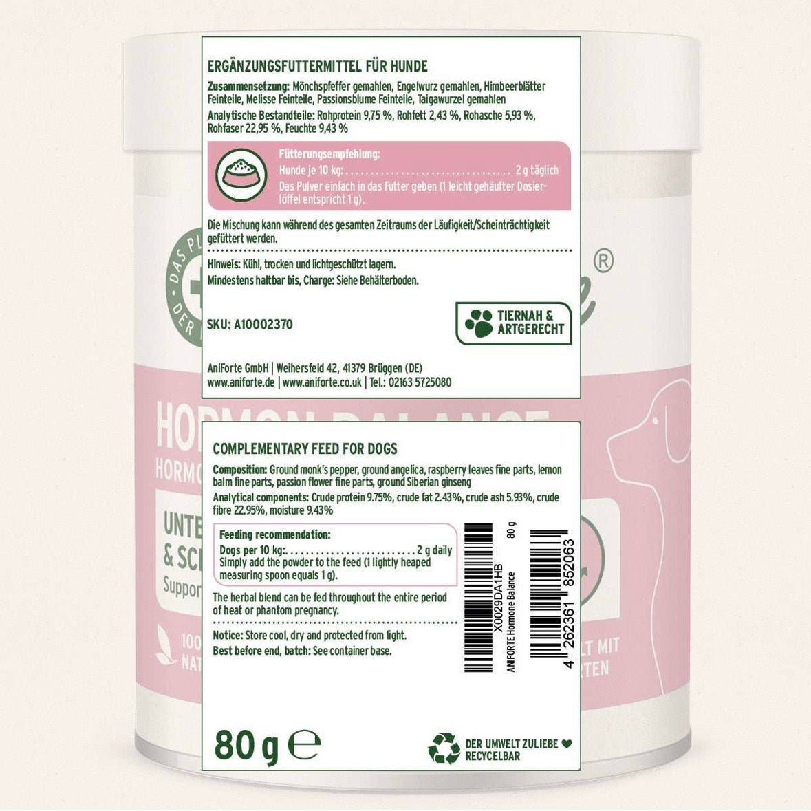 AniForte® Hormon Balance – für hormonelles Gleichgewicht bei Hündinnen