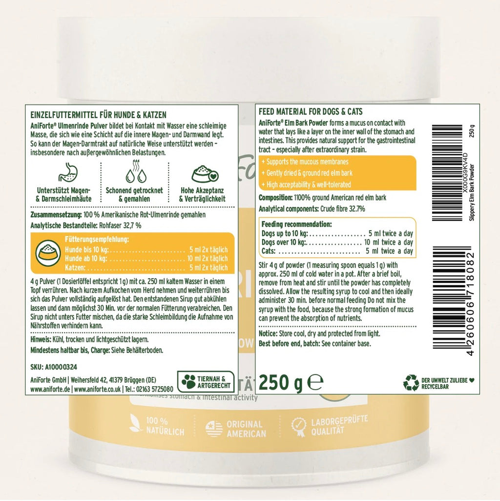 AniForte® Ulmenrinde Pulver – für Magen & Darm