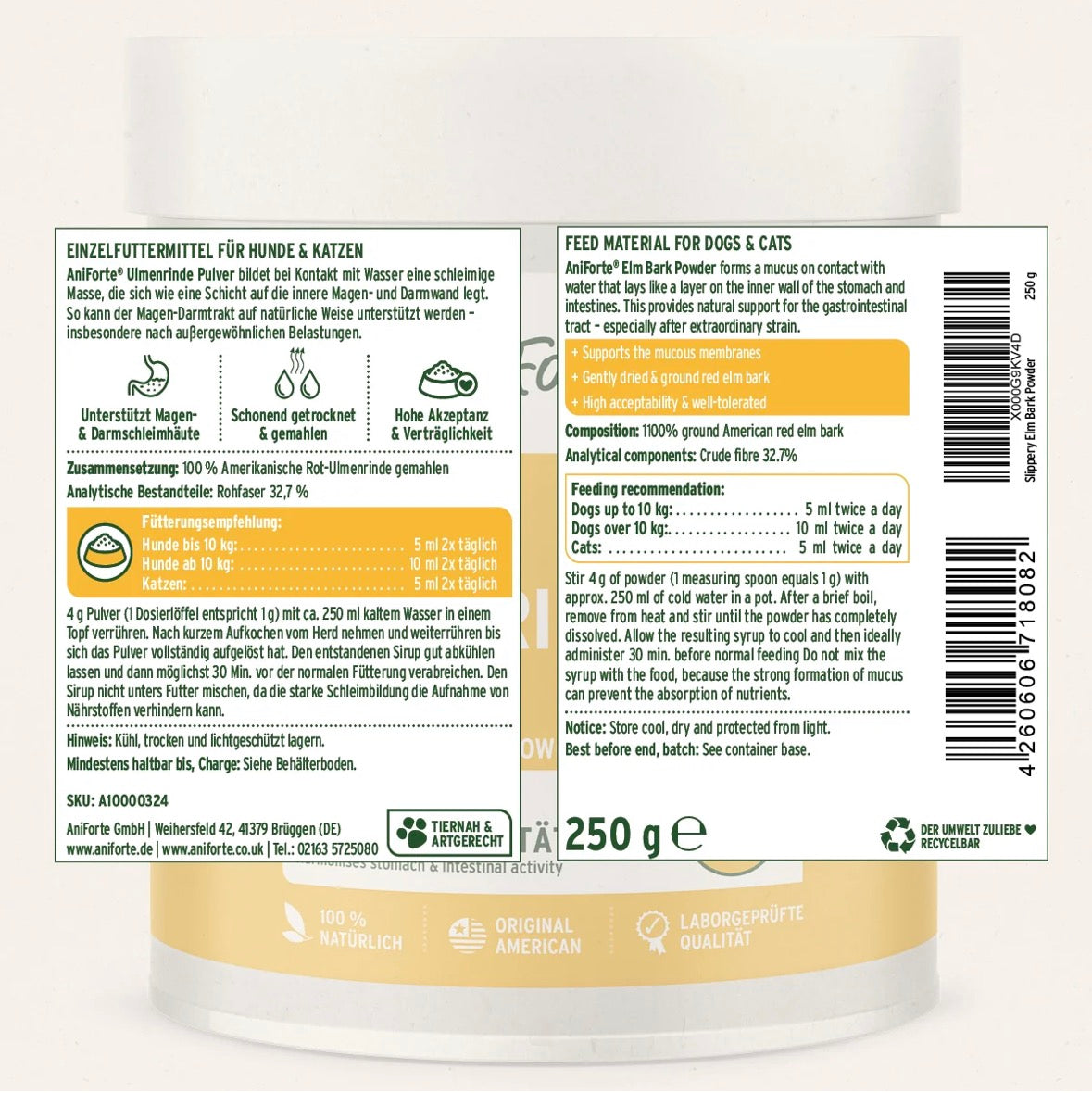 AniForte® Ulmenrinde Pulver – für Magen & Darm