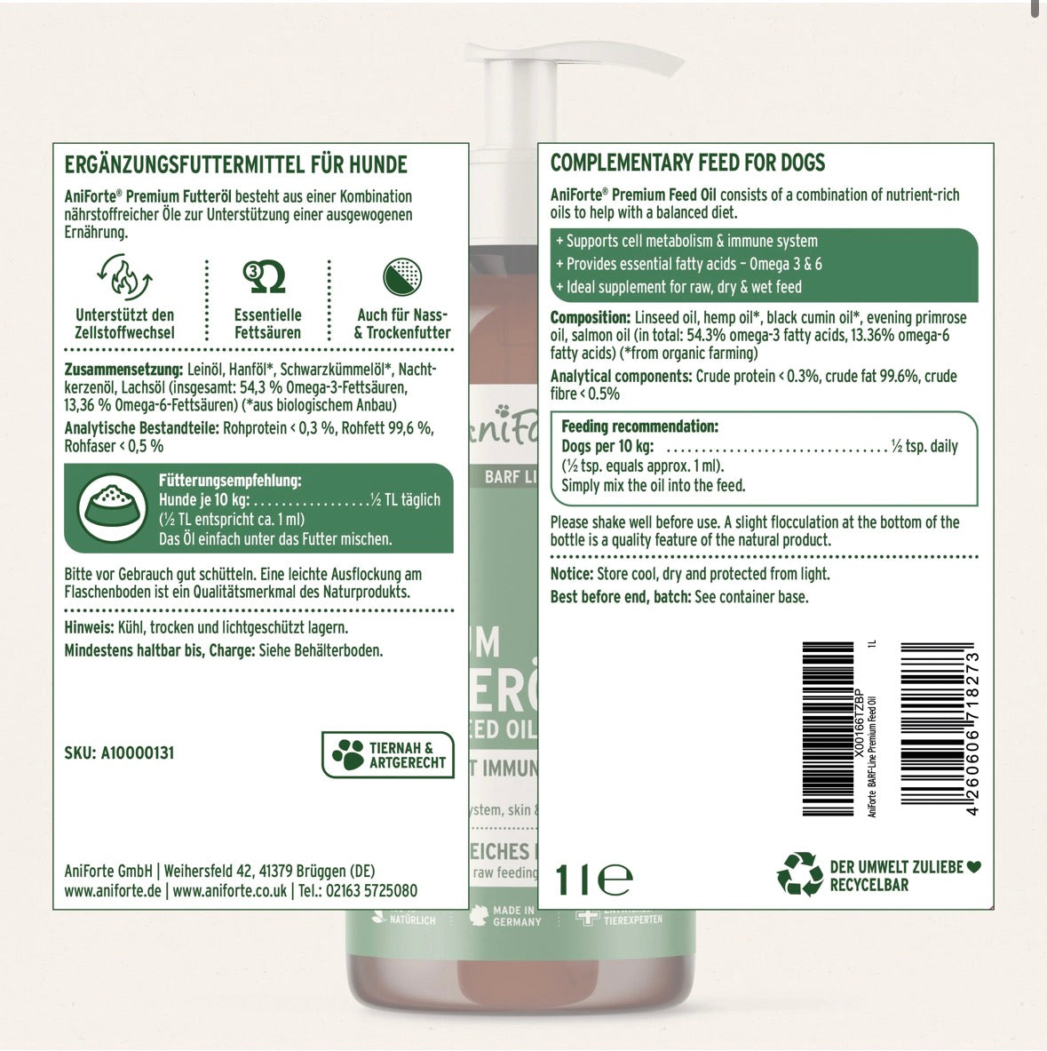 AniForte® BARF-Line Premium Futteröl