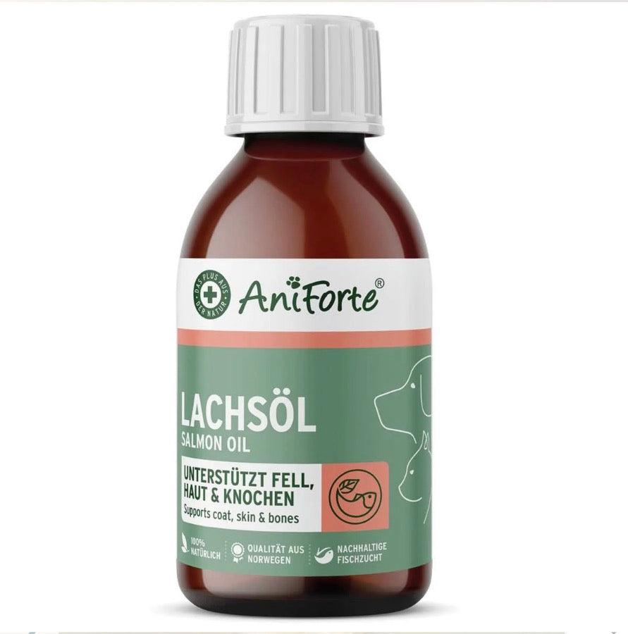 AniForte® Lachsöl – hochwertiges Fischöl für vitale Haut & schönes Fell