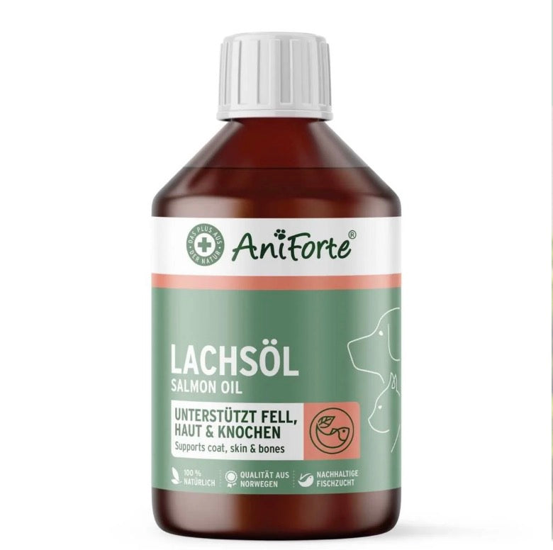 AniForte® Lachsöl – hochwertiges Fischöl für vitale Haut & schönes Fell