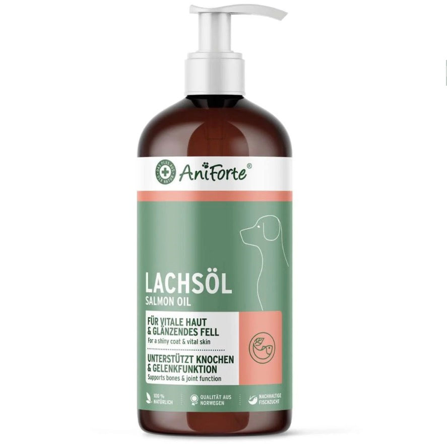 AniForte® Lachsöl – hochwertiges Fischöl für vitale Haut & schönes Fell