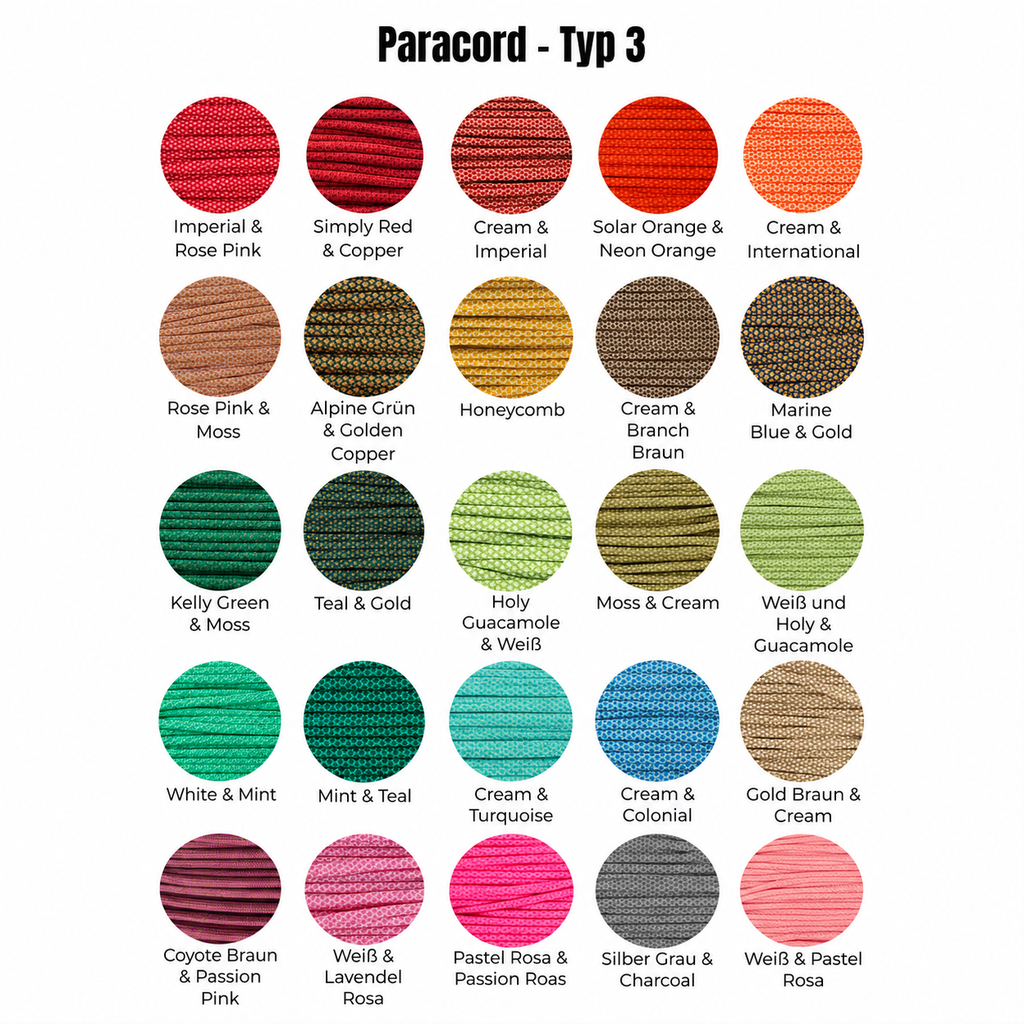 Biothane-Paracord-Halsband „Twist“ – individuell konfigurierbar