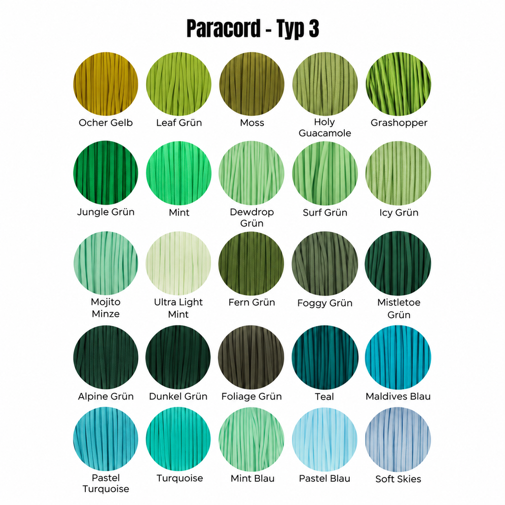 Biothane-Paracord-Halsband „Twist“ – individuell konfigurierbar