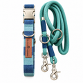 Set „Summer-Stripes“ – Halsband & 3-Meter-Leine individuell konfigurierbar