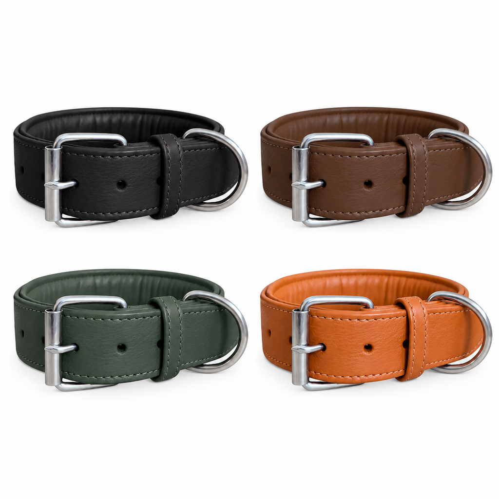 Lederhalsband „Classic Soft“ – weich gepolstert
