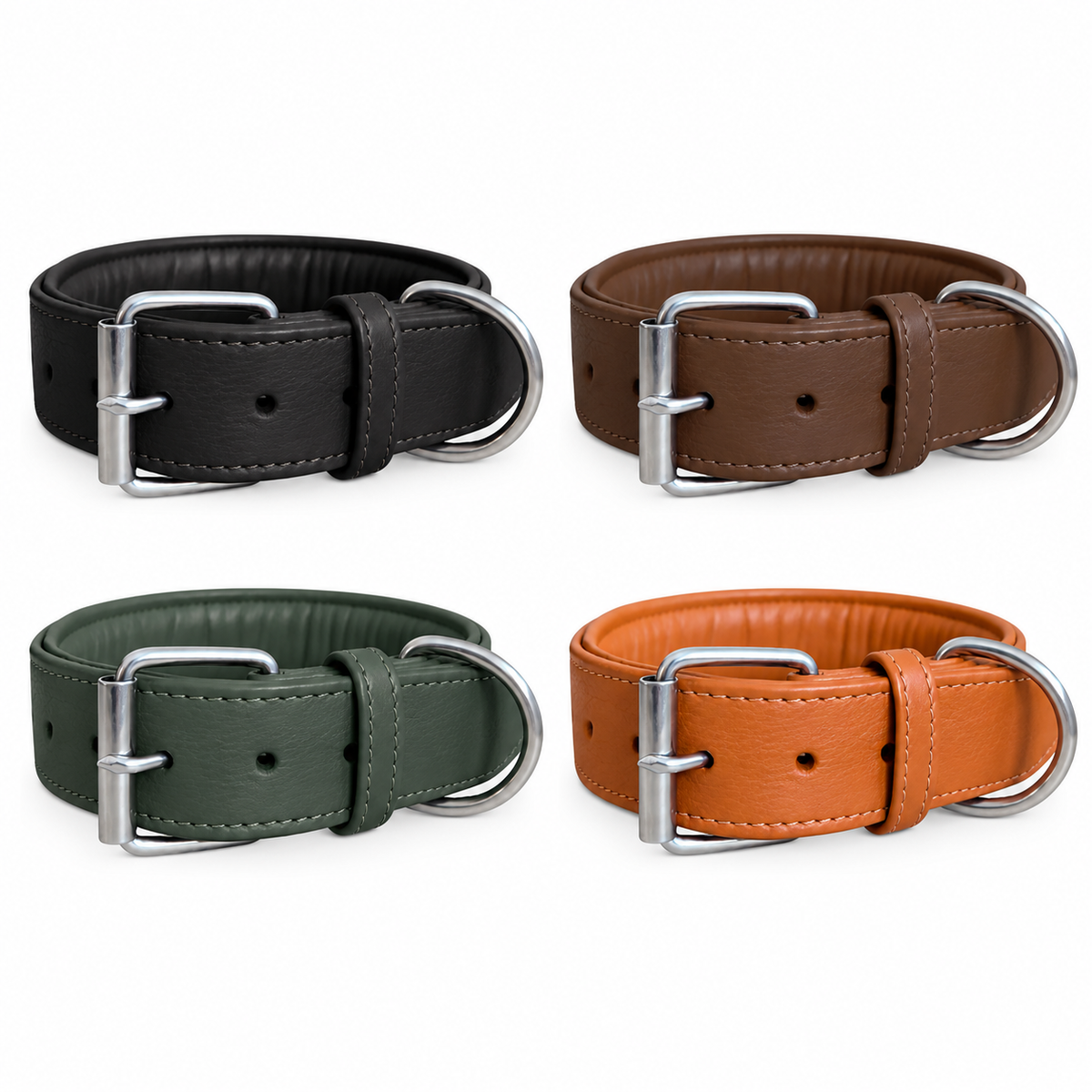 Lederhalsband „Classic Soft“ – weich gepolstert