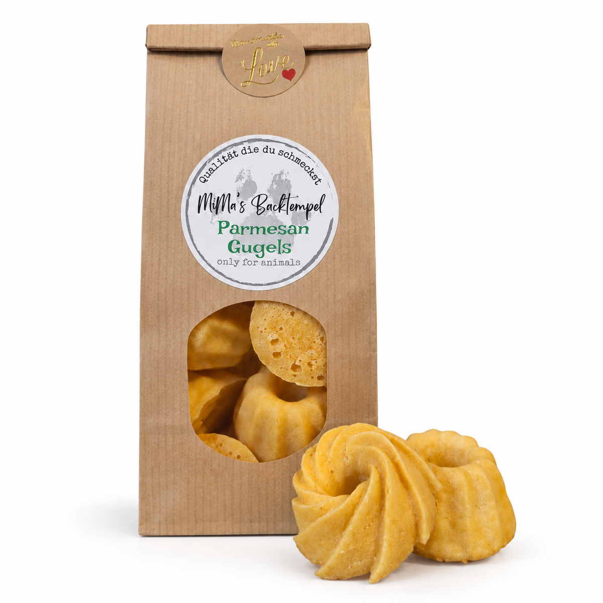 Parmesan-Ei-Gugels – getreidefreie Hundekekse, 80 g