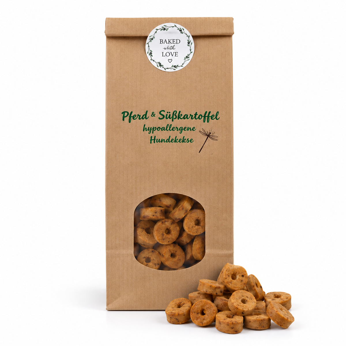 Pferd mit Süßkartoffel – getreidefreie Hundekekse, 80 g